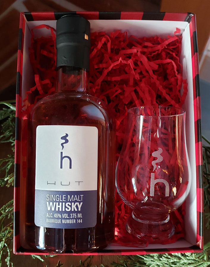 Hut Spirits single malt whiskey